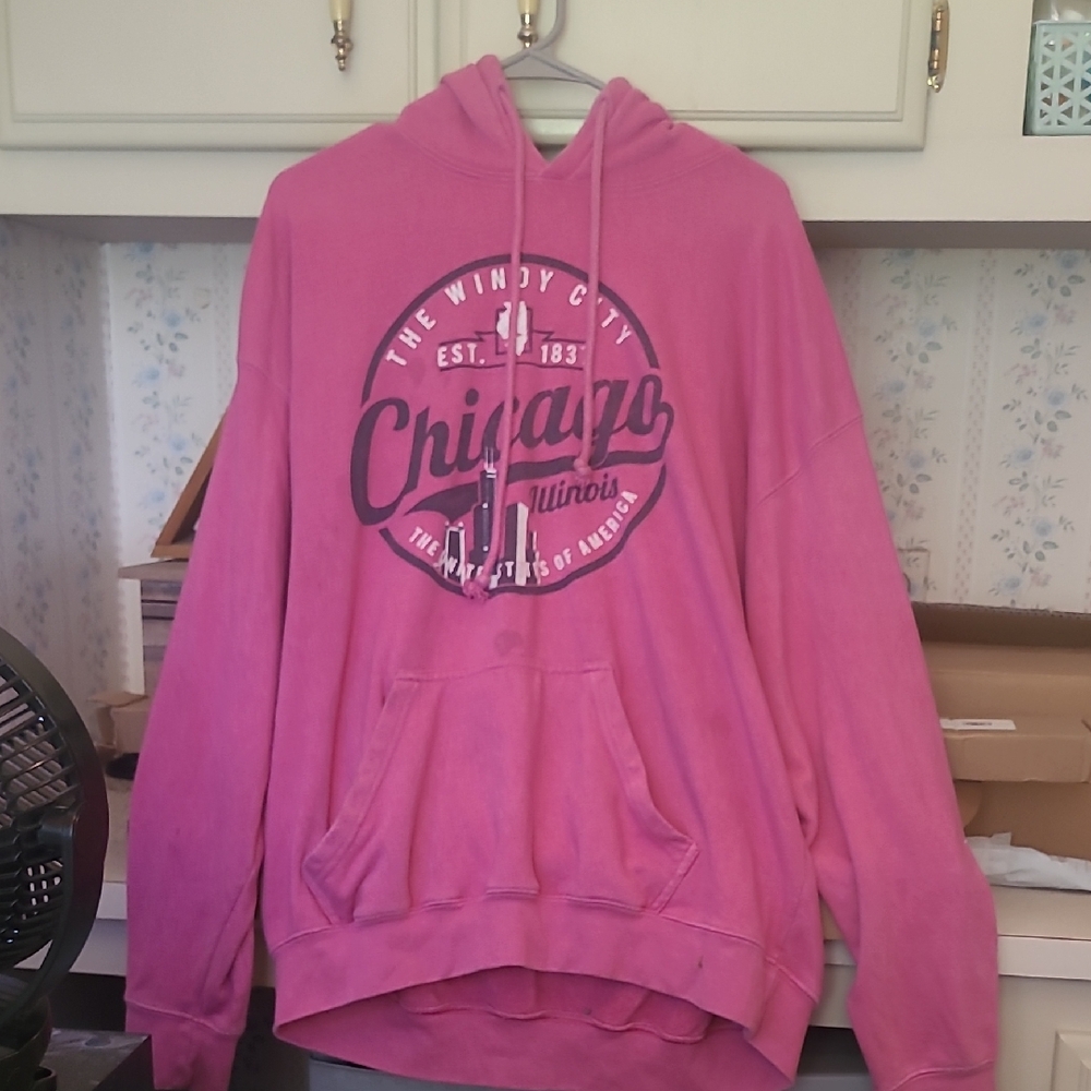 Pink Chicago Hoodie